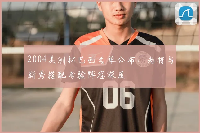 2004美洲杯巴西名单公布，老将与新秀搭配考验阵容深度